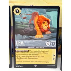 Simba - Fighting Prince  Disney Lorcana Card